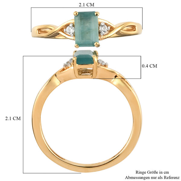 Nat&uuml;rlicher Grandidierit und Zirkon-Ring - 0,62 ct. image number 7