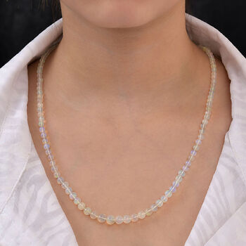 Nat&uuml;rliche, &auml;thiopische Opal-Halskette, 50 cm - 53 ct.