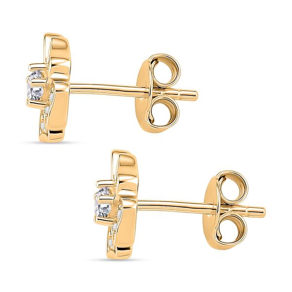 Moissanit Schmuckset 925 Silber vergoldet ca. 0.58 ct image number 7