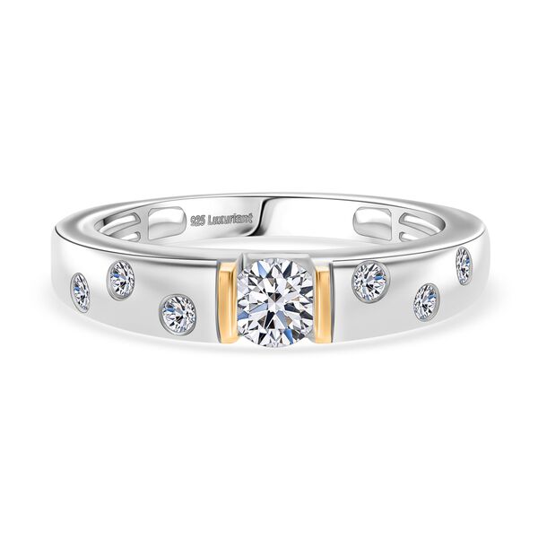 LUXURIANT SGL zertifizierter SI-GH Labor Diamant zweifarbiger Ring - 0,50 ct.