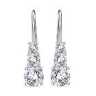 Moissanit Ohrringe 925 Silber rhodiniert ca. 2.19 ct