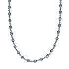 Kambodschanische blaue und weiße Zirkon-Halskette, 50cm - 24,71 ct. image number 0