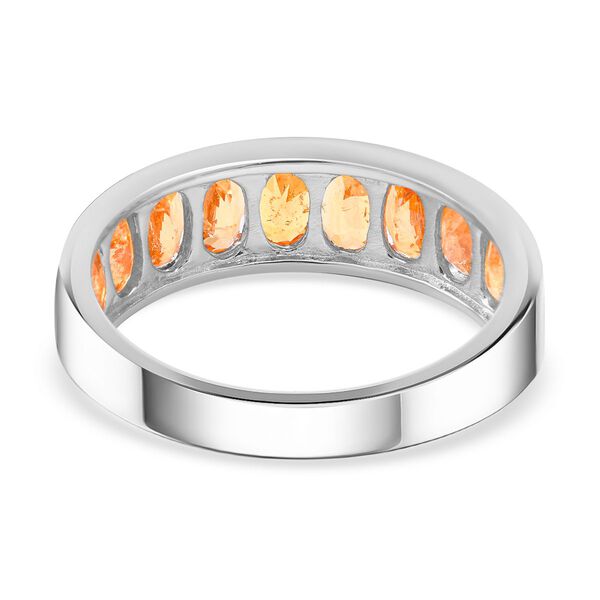 Natürlicher, Spessartin Granat Ring, 925 Silber platiniert (Größe 16.00) ca. 2.61 ct image number 5