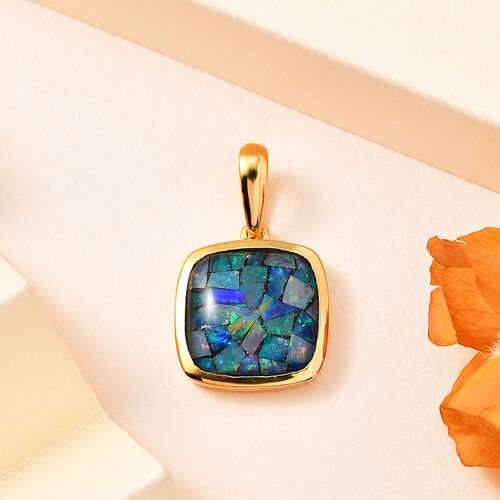 Mosaik Opal Anhänger - 5,44 ct. image number 1