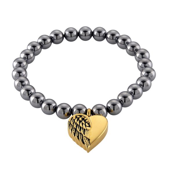 Terahertz Armband ca. Flexibles cm 316L Edelstahl gelb vergoldet ca. 80.00 ct image number 3