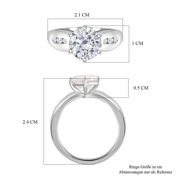 EF Moissanit Ring- 1,90 ct. image number 7