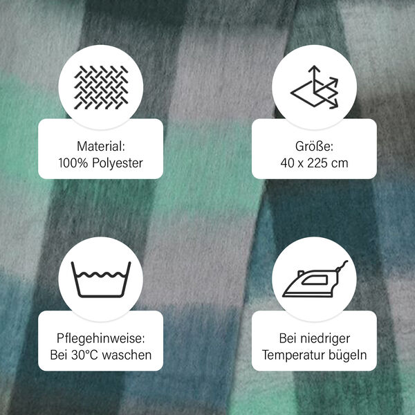 Weicher Karo-Schal, Gr&uuml;n image number 5