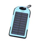 HOMESMART - Solarpowerbank mit 5000 mah, tragbar, 15x7.5cm, blau image number 0