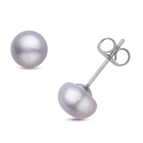 5er Set, mehrfarbige S&uuml;&szlig;wasserzuchtperlen-Ohrstecker, Edelstahl image number 5