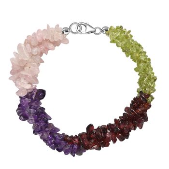 Multi-Edelstein Armband, 19cm - 111,85 ct.