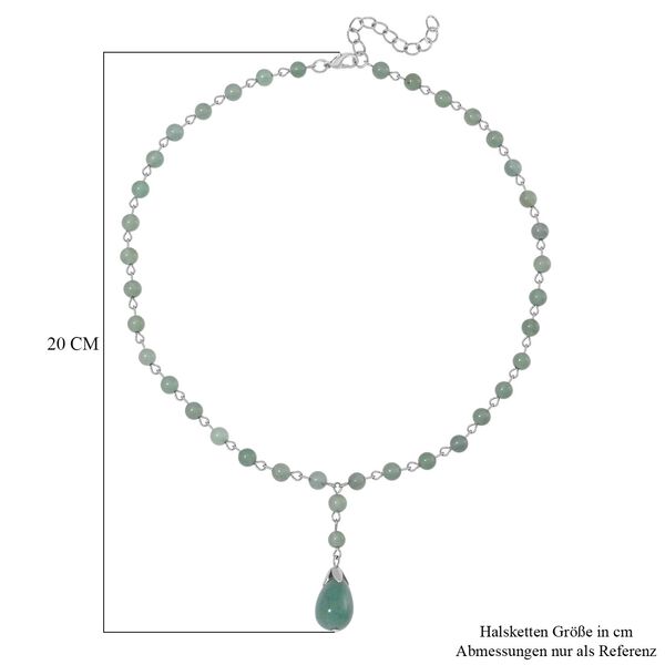 Grüner Aventurin Halskette ca. 45 cm ca. 85.00 ct image number 4