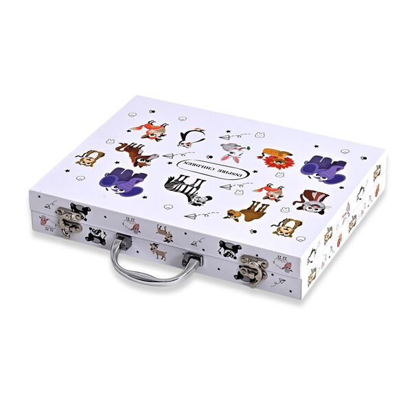 LIVMORE K&uuml;nstler Malset 84 teilig in Aufbewahrungskoffer 30 x 25 cm, Mherfarbig image number 5