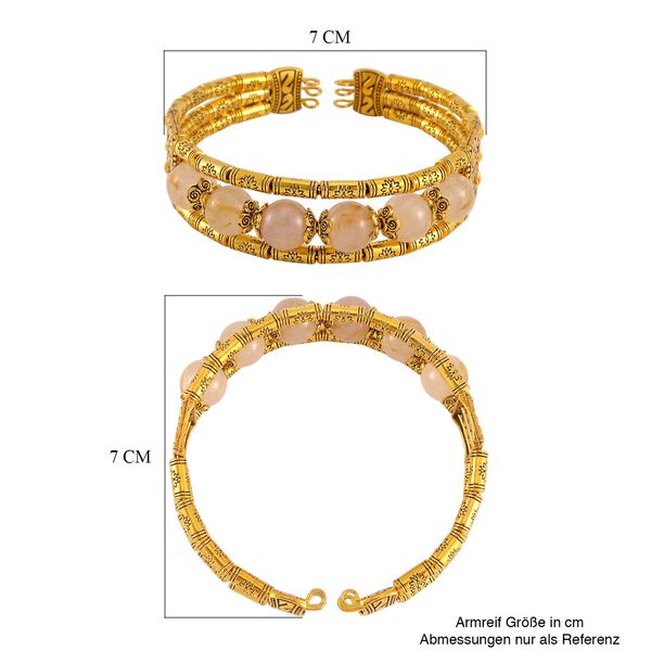 Golden strahlen Quarz Armband, 18 cm - 43 ct. image number 6