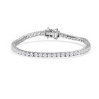 Moissanit Armband ca. 18 cm 925 Silber rhodiniert ca. 5.46 ct