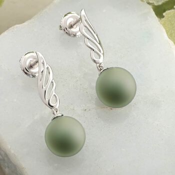 ILIANA zertifiziert und gepr&uuml;ft AAA Tahiti Perle Ohrringe in 750 Wei&szlig;gold