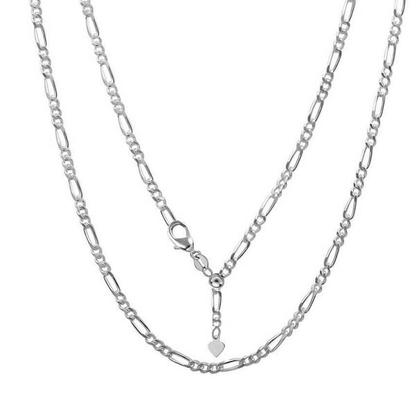 Figaro Halskette ca. 60 cm 925 Silber