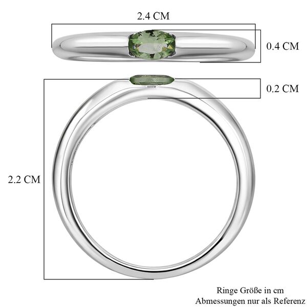 D'Joy AAA Tsavorite Granat Ring, 925 Silber rhodiniert - 0,24 ct. image number 6