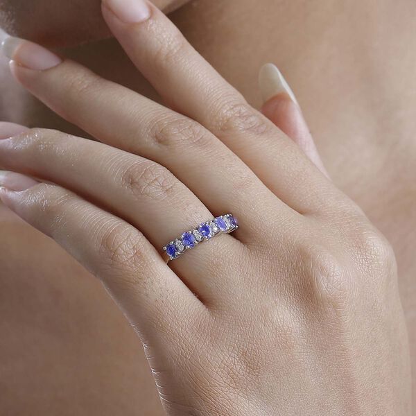 Tansanit und Zirkon Ring - 0,89 ct. image number 3