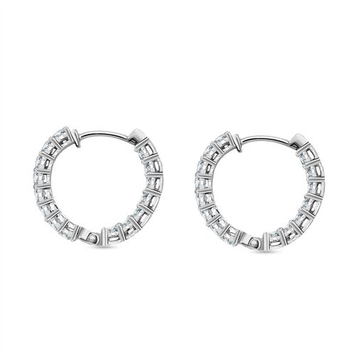 LUXURIANT DIAMOND- SI-GH Labor Diamant Ohrringe, 925 Silber rhodiniert - 2 ct. image number 3