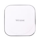 WESDAR superschlankes kabelloses Schnellladegerät, Größe 10x10x1 cm, Weiß
