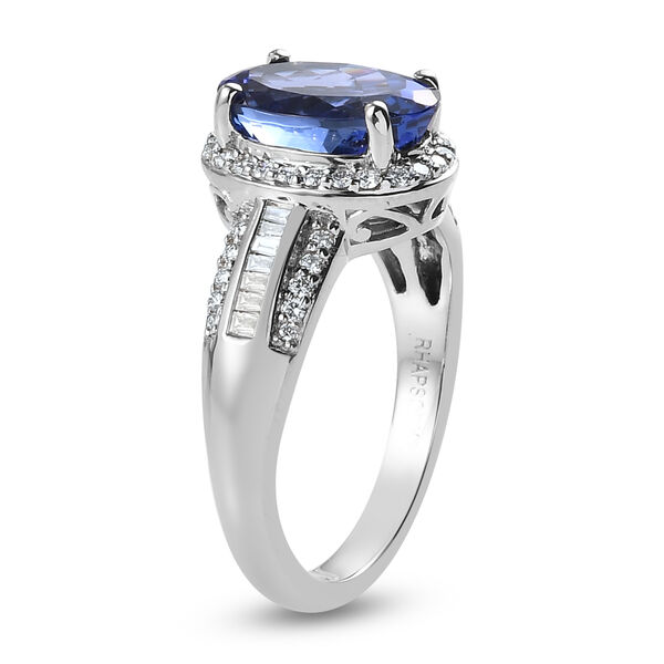 RHAPSODY AAAA Tansanit und VS EF Diamant Ring in 950 Platin - 3,78 ct. image number 7