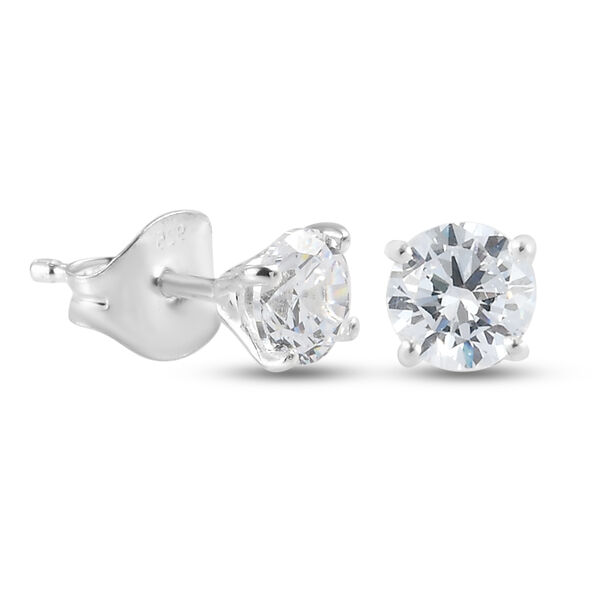 3er-Set LUSTRO STELLA Weißer Zirkonia Ring, Ohrstecker und Anhänger 925 Silber image number 8