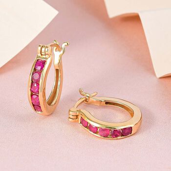 Infinity afrikanische Rubin-Creolen