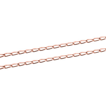 925 Silber ros&eacute;vergoldetKette ca. 60 cm ca. 2,50g