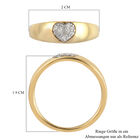 Diamant Ring 925 Silber vergoldet  ca. 0,10 ct image number 5