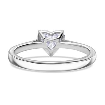LUXURIANT SGL zertifizierter VS-EF Labor Herz Diamant Ring in 950 Platin - 1 ct.