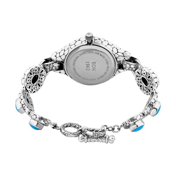 Sleeping Beauty Türkis Armband ca. 19 cm 925 Silber ca. 6,64 ct. image number 5