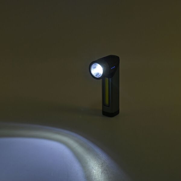 Aluminium Taschenlampe mit drehbarer LED-Frontleuchte image number 10