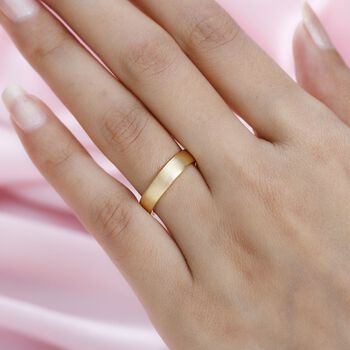 Bandring in 925 Silber mit Gelbgold Vermeil