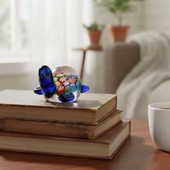 Schildkr&ouml;ten-Figur im Murano-Stil, 11x7x5cm