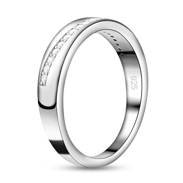 Moissanit-Ring, 925 Silber rhodiniert  ca. 0,25 ct image number 5