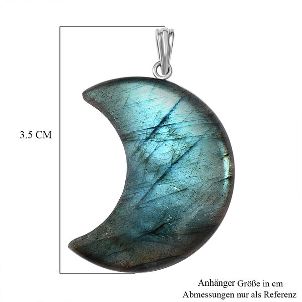 Labradorit Anhänger - 53,78 ct. image number 6