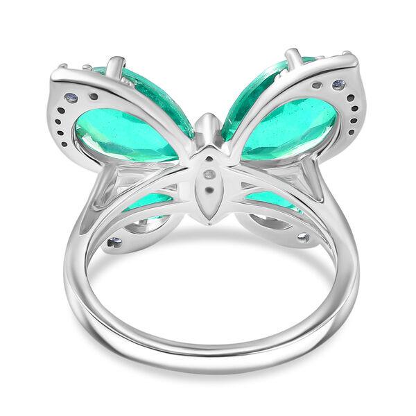 D'Joy Pfau Triplett Quarz und Zirkon Ring und Anh&auml;nger mit 50cm Kette image number 13