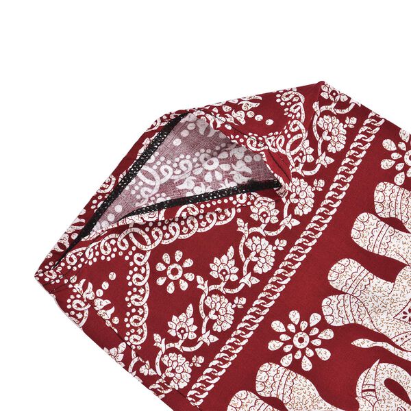 Gewebte Viskosehose, L&auml;nge 103/ H&uuml;fte 66/ Taille 56cm, rot image number 6