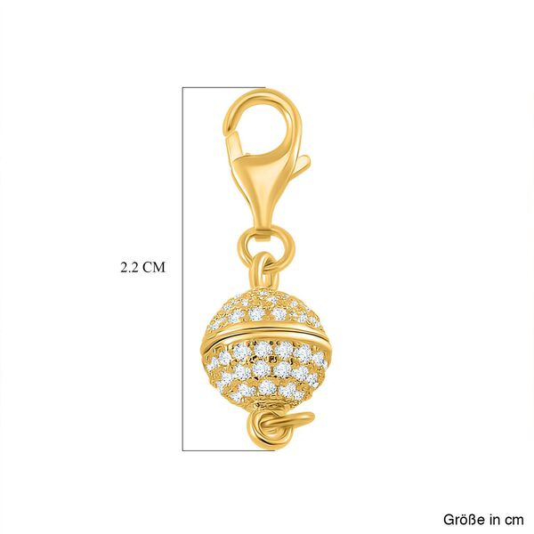 TOUCH und LOCK 3er-Set- Zirkonia Magnetverschluss in vergoldetem Silber image number 3