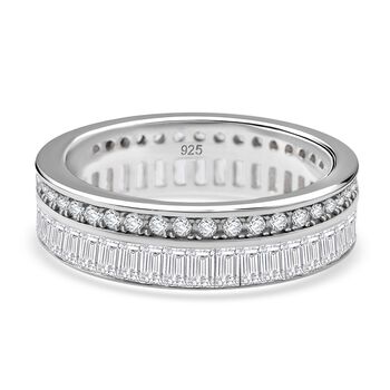 LUSTRO STELLA wei&szlig;er Zirkonia Eternity Bandring