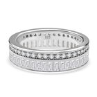Lustro Stella Weißer Zirkonia Ring 925 Silber rhodiniert (Größe 18.00)