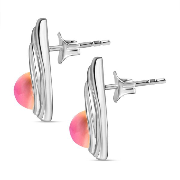 Flamingo Mondstein Ohrringe - 3,11 ct. image number 5