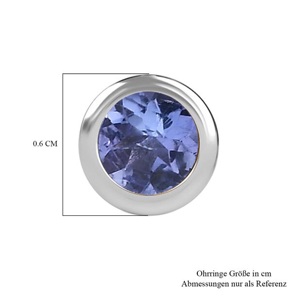 Tansanit Ohrringe, 925 Silber rhodiniert - 0,53 ct. image number 7
