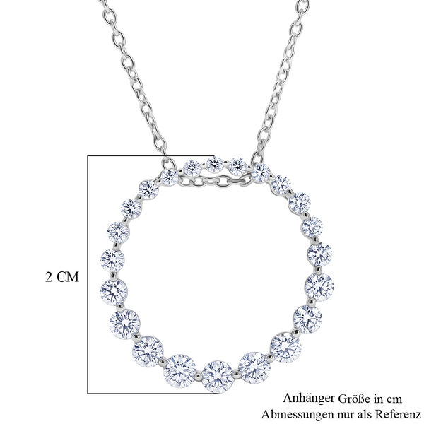 LUXURIANT DIAMOND - Lab Grown Diamant SI-GH SGL zertifiziert Schmuckset ca. 50 cm 925 Silber Rhodiniert ca. 1,00 ct. image number 5