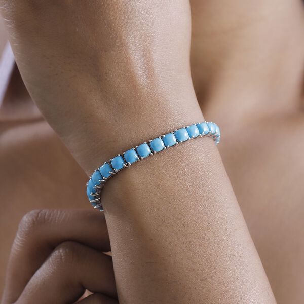 AA amerikanisches, natürliches Sleeping Beauty Türkis Armband image number 3