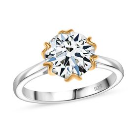 Zweifarbiger Moissanit Ring - 2,14 ct.