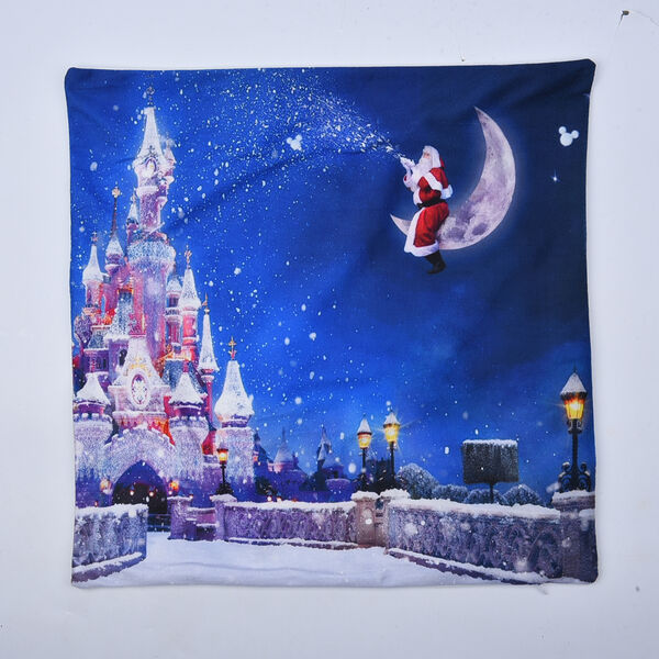 Weihnachts-Kissen mit F&uuml;llung und LED Licht, Gr&ouml;&szlig;e 45x45 cm, Weihnachsnacht image number 3