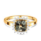 AAA Turkizit und Diamant-Ring, I2-I3 G-H, 585 Gelbgold  ca. 1,94 ct image number 0