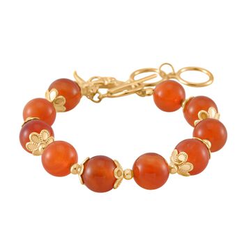 Rotes Achat-Schmuckset - 185 ct.