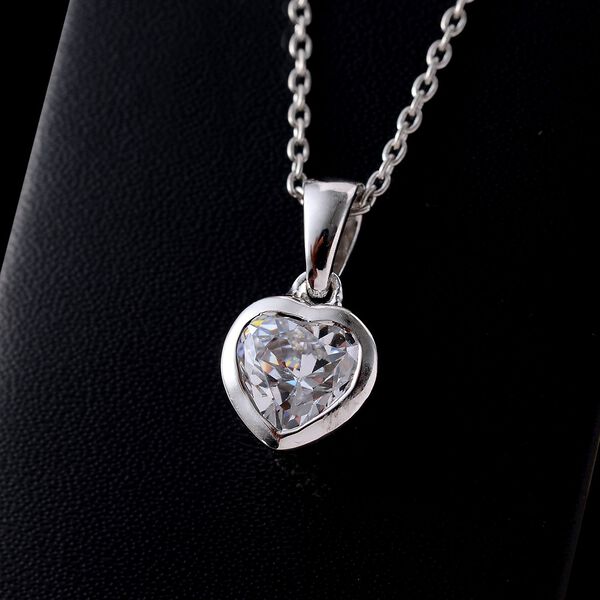 Zirkonia Anh&auml;nger mit 50cm Kette - 3,23 ct. image number 3